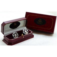 Revolver Gun Cylinder Cufflink Set